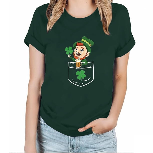 Fiudx Ofertas Flash Del Día Solo En Línea Blusa Cómoda Elástica Informal Sólida de Manga Corta con Cuello Redondo para Mujer a La Moda