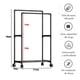 thumbnail image 5 of Perchero Rack Organizador Para Ropa Doble Kimhi Con Ruedas Portátil Perchero Para Colgar Ropa Con Estante De Almacenamiento Inferior Perchero Móvil Vertical, 5 of 5