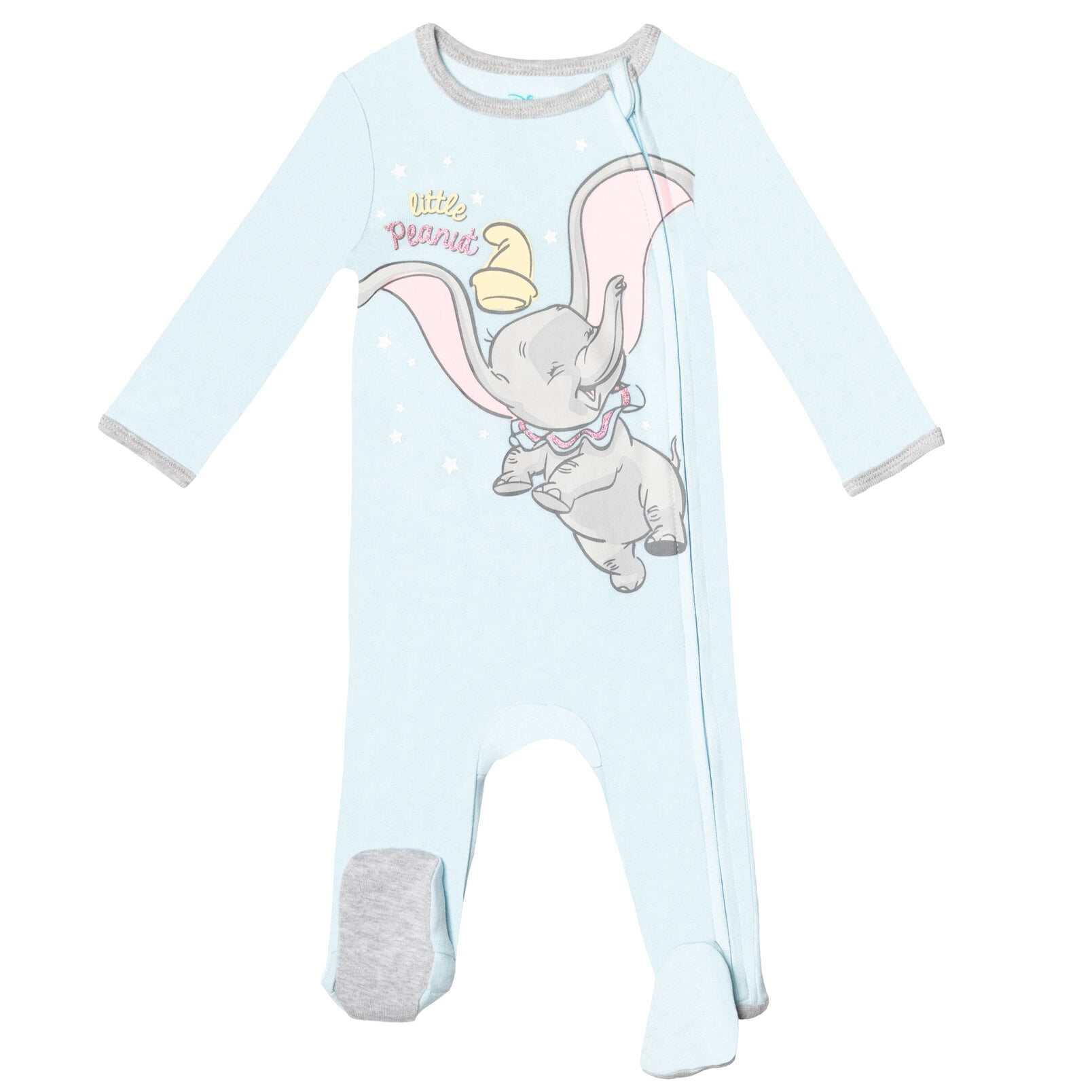 Disney Classics Baby Girls' 2-Pack Footed Sleep N' Play Coveralls Classics Blue Yellow