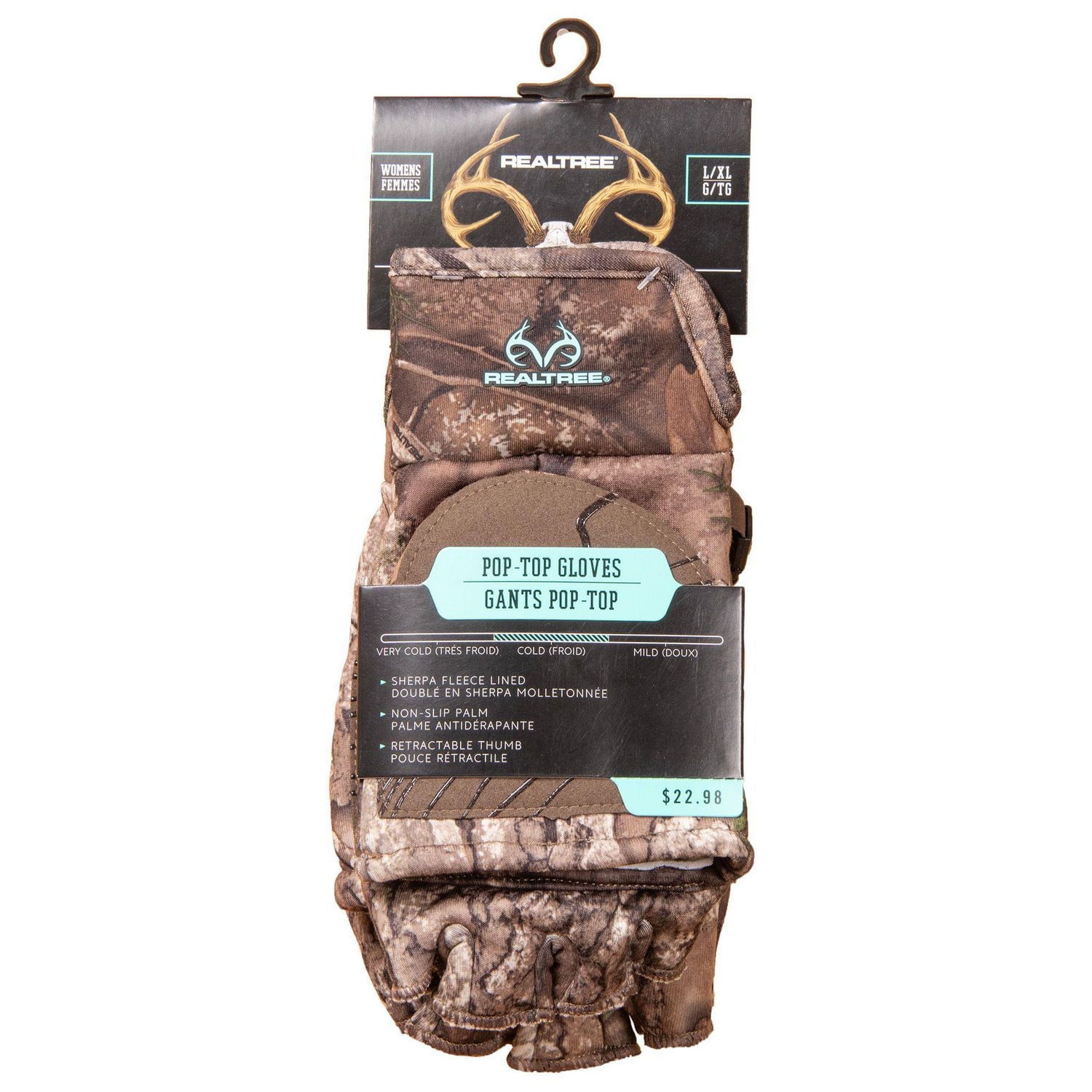 Gants de chasse pop-top pour femmes Realtree APX