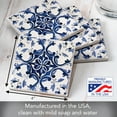 thumbnail image 6 of Thirstystone Blue & White Tile 4-Pack Tumbled Tile Coasters, 6 of 7