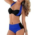 thumbnail image 1 of Sexy Bikini Mujer Traje de baño Cintura alta Trajes de baño Swim Halter Push-up Traje de baño Adepaton CJWUS-4236, 1 of 4