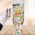 thumbnail image 3 of Toy Story 40oz Tumbler with Handle – Woody Buzz Jessie and Friends Cartoon Travel Mug, Classic Toy Story Pattern Cup, Fun Birthday Gift, 3 of 3