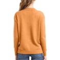 thumbnail image 4 of Wutalume Women's Solid Color Long Sleeve Mid Length Cardigan Top Jacket, Lightweight Open Front Layer, Versatile Cover Up for Indoor and Outdoor,Earthy Yellow L, 4 of 7