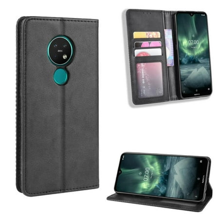 

Case for Nokia 7.2/6.2 Wallet Magnetic Closure PU Leather