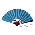 thumbnail image 3 of Dusknt "Elegant Blank Silk Folding Fan Versatile Accessory for Dance Performances and Themed Events A of to Any Occasion"10 Inch Blank Silk Folding Fan X, 3 of 5