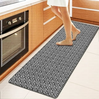Sanmadrola Kitchen Rugs Cushioned Anti-Fatigue Runner Rug 0.75'' Thick  Waterproof Non-Slip Kitchen Mats Heavy Duty PVC Comfort Foam Rug for  Kitchen, Floor Home, Office, Sink, Laundry 20x60'' Brown 