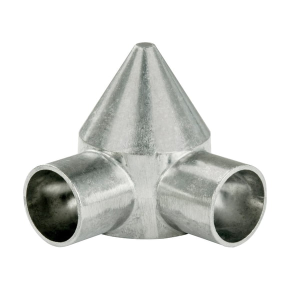 Chain Link Bullet Cap Yardlink, aluminio plateado, paquete de 1 unidad