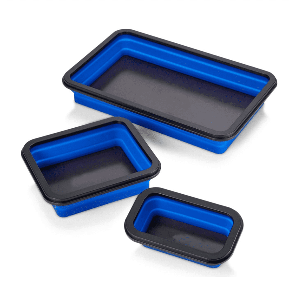 Foldable Magnetic Screw Tray Silicone Tool Parts Storage Organizer Box Woodworking Plumber Tool Parts Organizer Tray