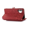 thumbnail image 5 of Multi-Functional Zipper Wallet Case for Samsung Galaxy A71 4G, PU Leather Built-in Magnet Flip Cover with Lanyard Wrist Kickstand Card Slots Case for Samsung Galaxy A71 4G (6.7 inch),Red, 5 of 9