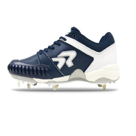 UPC: 0840238712876 | Ringor Flite Softball Metal Spikes with Pitching Toe- Navy