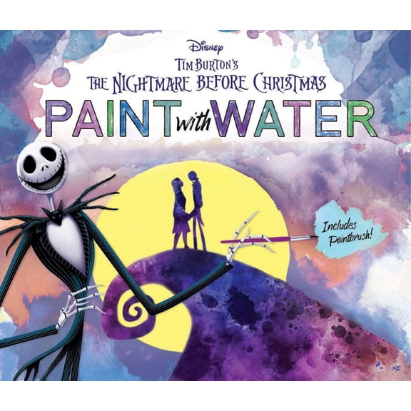 Pre-Owned Disney Tim Burton's the Nightmare Before Christmas Paint with Water (Paperback) 166720291X 9781667202914