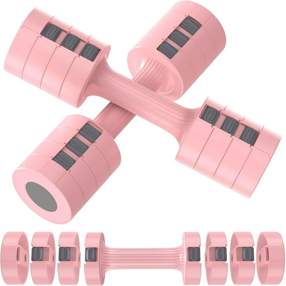 Adjustable Dumbbells Set, Hand Weights Set with 4 Adjustable Weights 2lb 3lb 4lb 5lb, Adjustable Weight Dumbbells