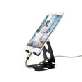 thumbnail image 3 of 2 soportes plegables para teléfono móvil, escritorio móvil manos libres con ángulo de visión ajustable, soporte para teléfono móvil bien hecho para smartphones tabletas de 7 a 10 pulgadas (n, 3 of 5