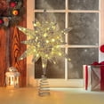 thumbnail image 2 of Christmas Star Tree Topper. Battery Powered 3d Star Decorative Tree Ornament With White Light Bright Star Lighting With Springy Base For Holiday Tradi, 2 of 5