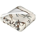thumbnail image 2 of Cauagu Anchor with Rope Pattern Flannel Bed Blankets,Fleece Blanket Comfortable Air Conditioning Blanket for Sofa Bed Travel Couch & Living Room -50"x40", 2 of 8