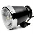 thumbnail image 3 of Krator 4.25" Mini Headlight w/ High Low Beam Lights LED Bulb Black w/ Chrome Housing, 3 of 8