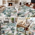 thumbnail image 4 of Area Rug 5'x7', Summer Palm Trees Non-slip Runner Rug Carpet for Bedside, Botanical Tropical Leaves Washable Outdoor Indoor Area Rugs Mat for Entryway/Living Room/Bedroom/Kitchen/Office, 4 of 9