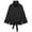 Black, variant on Double Breasted Crop Trench Coats for Women Casual Stand Collar Belted Lightweight Outerwear