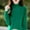 Green, variant on Zedker Women's Turtleneck Sweater 2025 Fall Winter Warm Soft Long Sleeve Knit Sweater,Plus Size Beige L