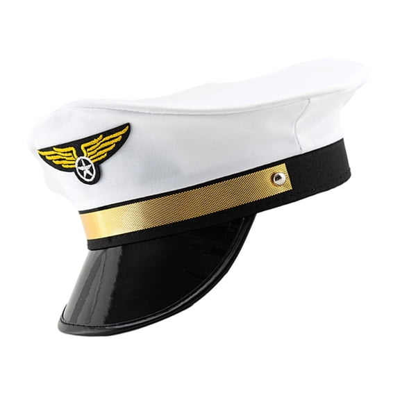 Flight Hat for Adult Cosplay Party Uniform Hat for Male Women Role Play BachelorParty Dress Up Top Hat