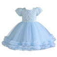 thumbnail image 2 of DPTALR Enfants Bébé Filles d'Âge Moyen Broderie Sans Manches Robe en Maille Robe Robe de Princesse, 2 of 9