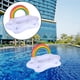 thumbnail image 4 of Flotador inflable para piscina, soporte para bebidas y cerveza, accesorios para vasos para fiestas al aire libre de verano arcoíris, 4 of 8