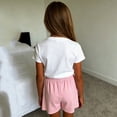 thumbnail image 6 of Girls Fleece Shorts with Pockets, Cute Pig Design, Elastic Waist Soft Playwear for Kids Kids 4-8 Years, Pink,Size 6 T, 6 of 9