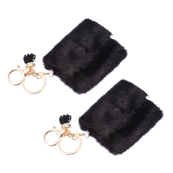 BESTYASH 2-Pack Candy Color Keychain Purse Bag Key Holder for Convenient Storage and Easy Access