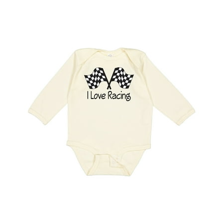 

Inktastic I Love Racing Gift Baby Boy or Baby Girl Long Sleeve Bodysuit