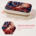 thumbnail image 5 of Octopus Velvet Portable Earring Organizer with Removable Compartment - Gift Jewelry Box/Jewelry Boxes - Jewelry Display, 5 of 7