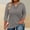 Gray plus size polka dot blouses a1, variant on thefmos Women Plus Size Polka Dot V Neck 3/4 Sleeve Blouses for Women Cute Trendy Loose Fit Casual Pullover Tops Fall Winter Business Work Clothes Comfy Tshirt, Gray L