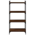 thumbnail image 2 of vidaXL Bookcase 4-Tier Brown Oak 60x30x120 cm Engineered Wood, 2 of 5