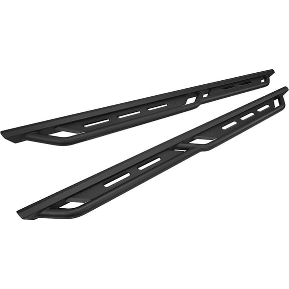 TAC Running Boards Fit 2005-2023 Toyota Tacoma Double Cab Rocker Steps Pickup Truck Side Steps Nerf Bars Rock Slider Armor Off-Road Accessories Fine Texture Black (2pcs)