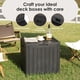 thumbnail image 3 of Caja de almacenamiento exterior DRATO Deck Boxes 113,56 L, impermeable, negra, 3 of 6