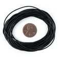 thumbnail image 4 of The Bead Chest 1.0mm Black Round Leather Cord (15ft), 4 of 4