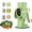 Green, variant on Rotary Cheese Grater, 3-in-1 Manual Vegetable Slicer with Handle, Safer Kitchen Mandoline Shredder with Suction Base for Cheese, Nuts, Potatoes & Salads – Easy to Clean