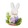 thumbnail image 4 of Figura de animal, estatua de conejo de Pascua, obra de arte coleccionable, adorno decorativo para Estilo E, 4 of 9