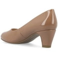 thumbnail image 6 of Journee Womens Luu Comfort Insole Round Toe Low Block Heel Pumps, Widths Available, 6 of 10