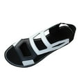 thumbnail image 3 of Comfortable Sandals for Women Flat Heel Open Toe Summer Daily Shoes Fashion Casual Versatile Hollow Color Matching Spring Summer Flat Bottom Roman Beach Sandals, 3 of 8