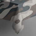 thumbnail image 3 of Gray Brown Camo Wavy Shapes Pattern Rectangle Tablecloth 60"x84",Waterproof Polyester Rectangle Table Cloth, Wipeable Spillproof Polyester Tablecloth for Dining, Camping, Indoor and Outdoor, 3 of 5