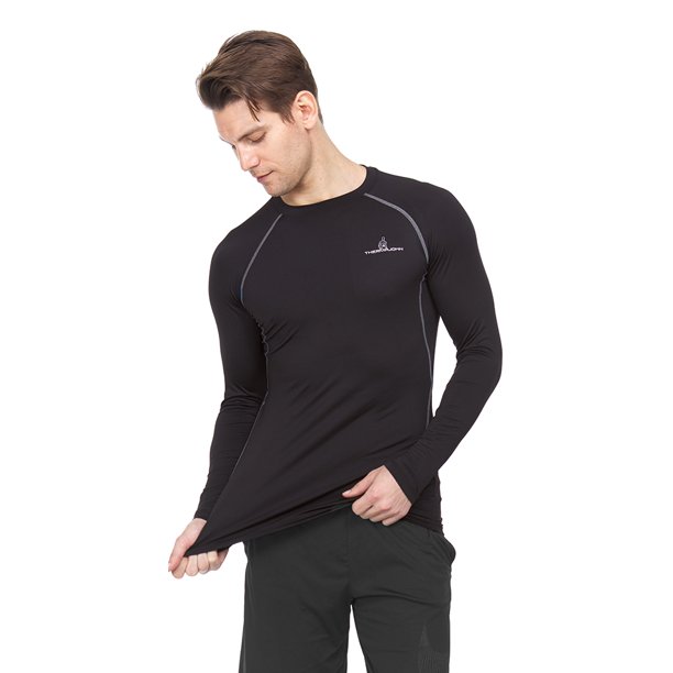 Download Thermajohn Men Long Sleeve Baselayer Cool Dry Compression ...