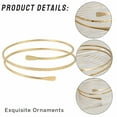 thumbnail image 4 of DESIGNICE Gold Bangles for Women Secure Fit Bangle Bracelets Adjustable Opening Gold Arm Cuff for Women Gift for Girlfriend Style1, 4 of 7