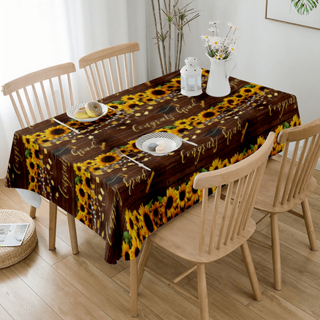 

2023 Graduation DecorationTablecloth Marble Pattern Elastic Edge Can Wipe Indoor/Outdoor Dining Table Cover(#111 S-54x54 )
