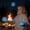 Blue, variant on Glow in the Dark Rubber Juggling Ball, Multicolor Light Up Juggle Ball, Portable Training for Beginner