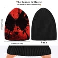 thumbnail image 4 of BZSMCE Winter Beanie Hats Warm Cozy Cap Dark Wings Pattern, 4 of 7