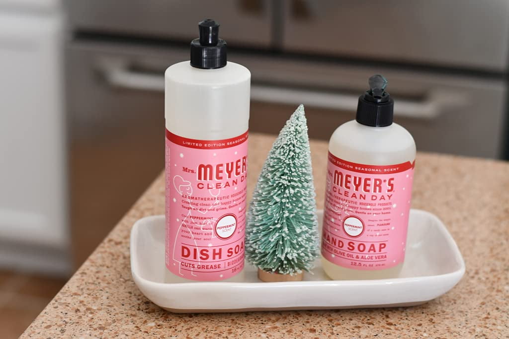 Mrs. Meyer's Liquid Hand Soap, Peppermint, 12.5 oz (Pack of 6)