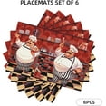 thumbnail image 3 of Kitchen Funny Chef Table Placemats Set of 6 Kitchen Cook Theme Indoor Outdoor Table Placemat for Holiday Banquet Kitchen Table Decor, 3 of 6