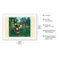 thumbnail image 2 of Fight between a Tiger and a Buffalo - From an Original Color Painting by Henri Rousseau c.1908 - Japanese Unryu Rice Paper Art Print (Unframed) 12 x 16 in, 2 of 4