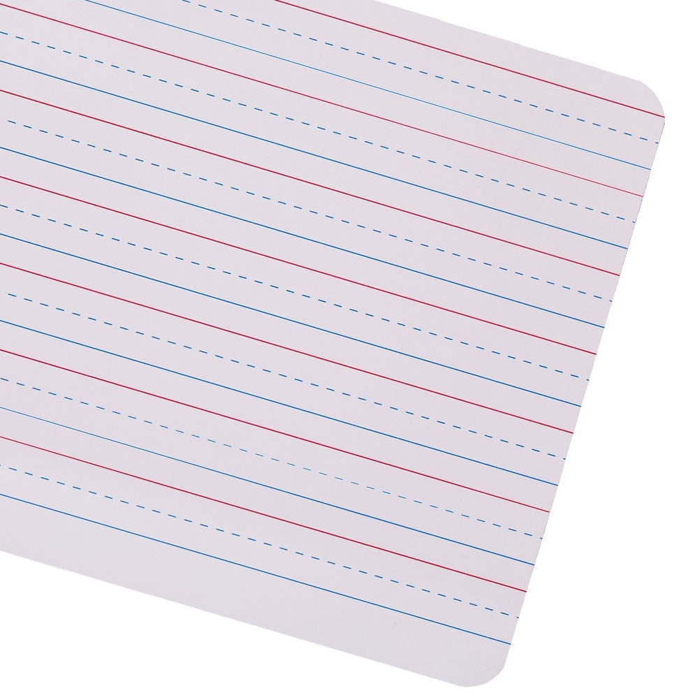 WHAMVOX  6 Pcs White Board with Horizontal Lines Double Sided Lap Boards